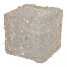 Cube textured resin sculpture